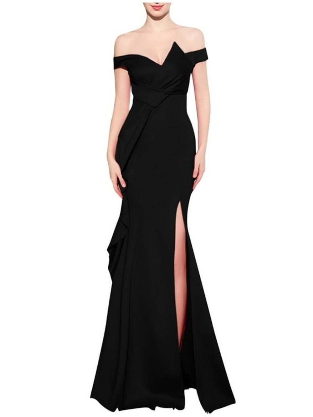 Black Off the Shoulder Formal Gown, Size Medium, NEVER worn, gorgeous